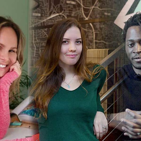 Emilina Lomas, Kelly Vaughn and David Nuff