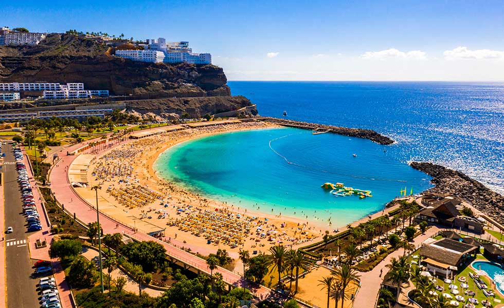 Amadores beach is one of the many wonderful beaches in Las Palmas De Gran Canaria