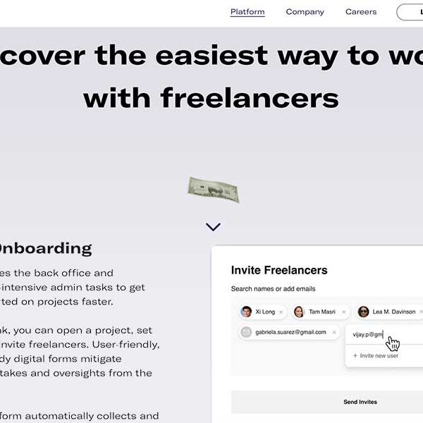 Archie saves time for customers by managing freelancers in a simple manner