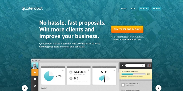 QuoteRobot Proposal Software App