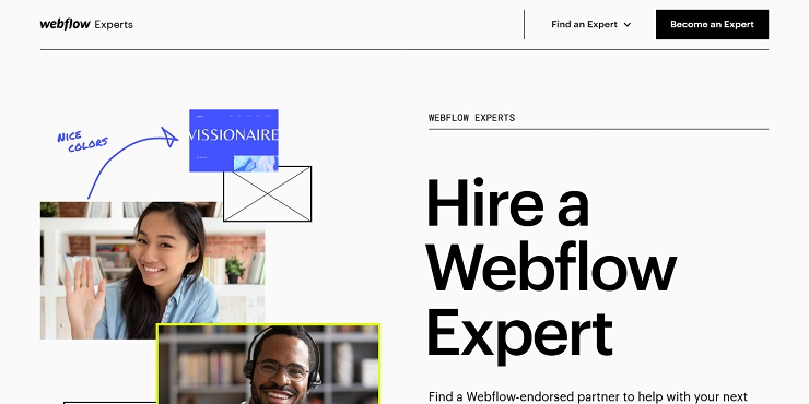 Webflow Experts Employment Site